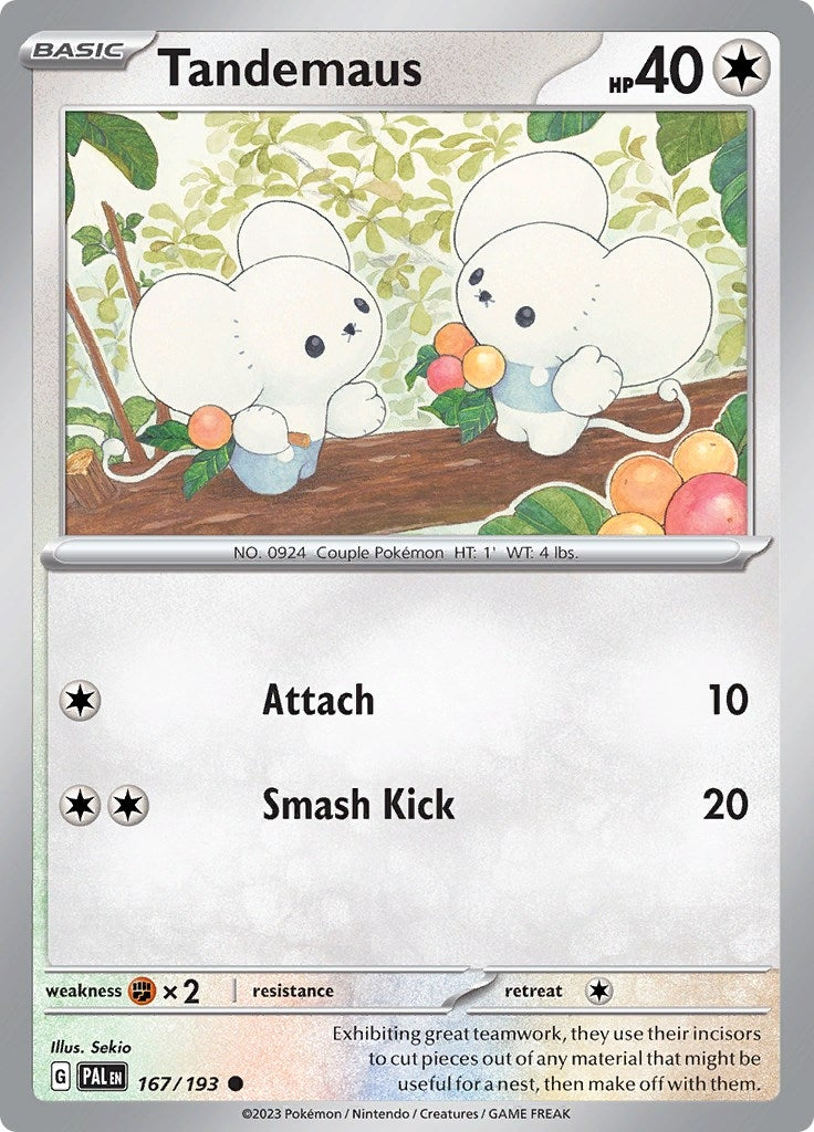 Image for Tandemaus (SV02: Paldea Evolved) (167/193) - Pokemon