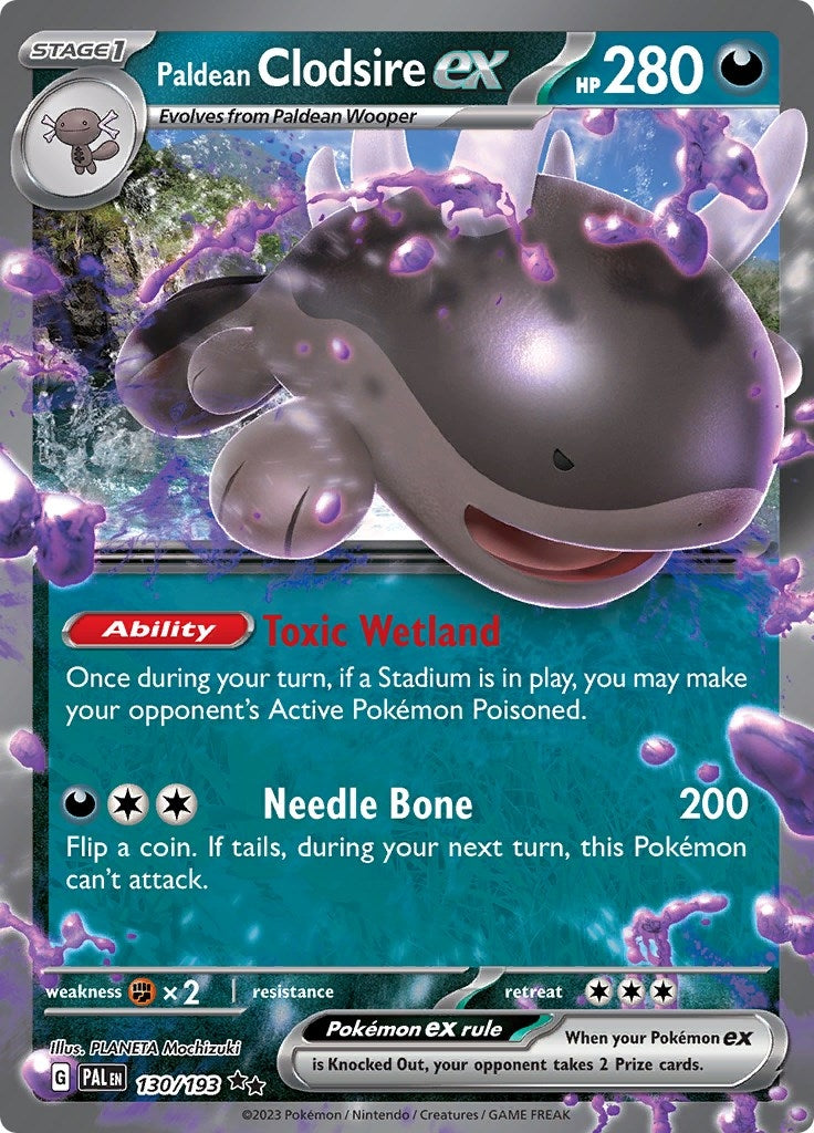Image for Paldean Clodsire ex (SV02: Paldea Evolved) (130/193) - Pokemon