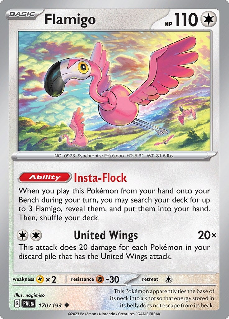Image for Flamigo (SV02: Paldea Evolved) (170/193) - Pokemon