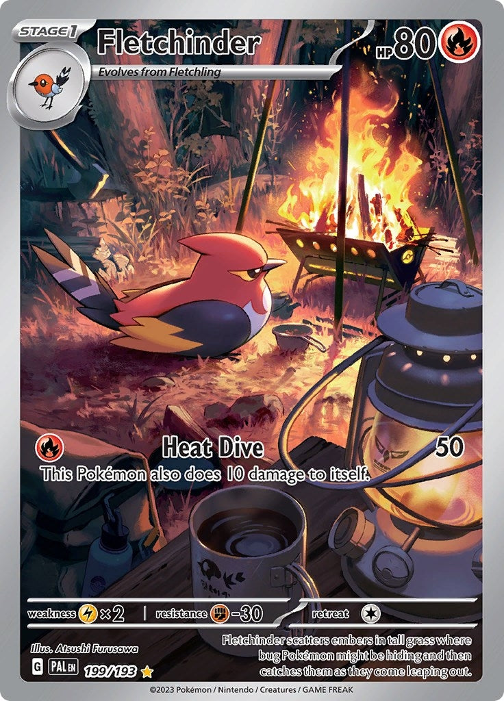 Image for Fletchinder (SV02: Paldea Evolved) (199/193) - Pokemon