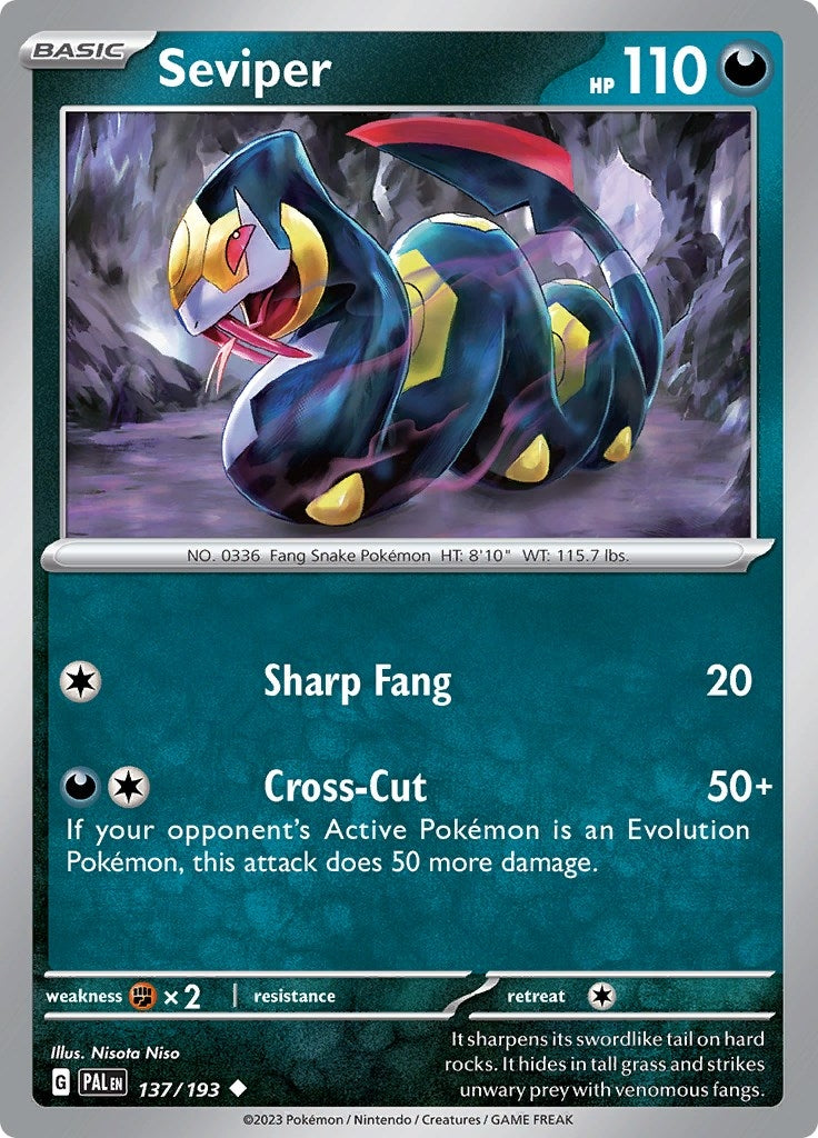 Image for Seviper (SV02: Paldea Evolved) (137/193) - Pokemon