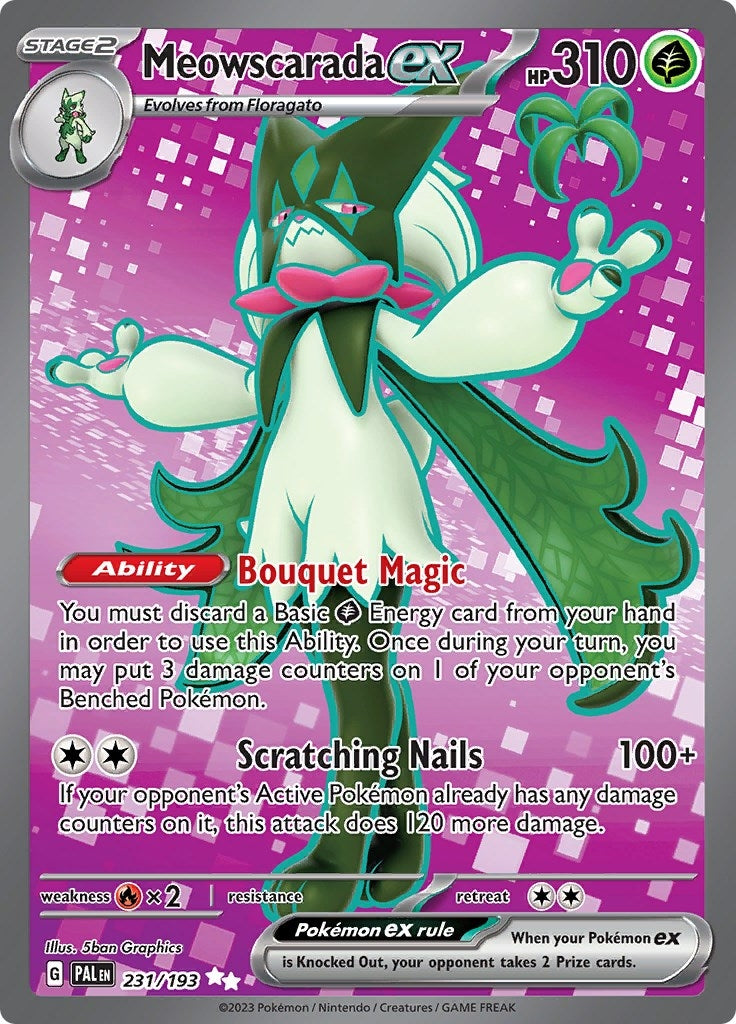 Image for Meowscarada ex (SV02: Paldea Evolved) (231/193) - Pokemon