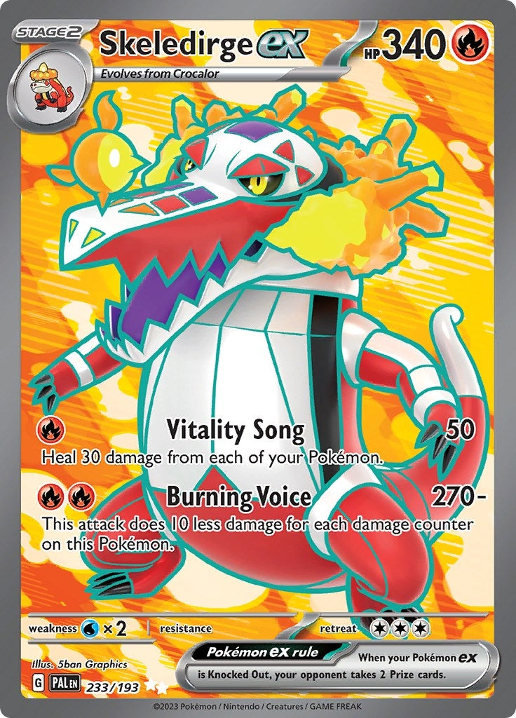Image for Skeledirge ex (SV02: Paldea Evolved) (233/193) - Pokemon