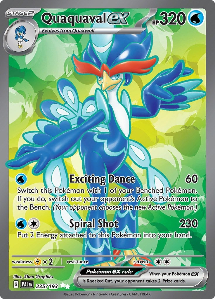 Image for Quaquaval ex (SV02: Paldea Evolved) (235/193) - Pokemon