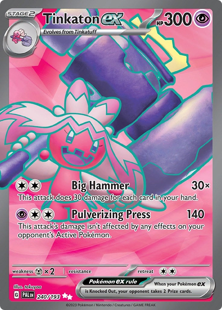 Image for Tinkaton ex (SV02: Paldea Evolved) (240/193) - Pokemon