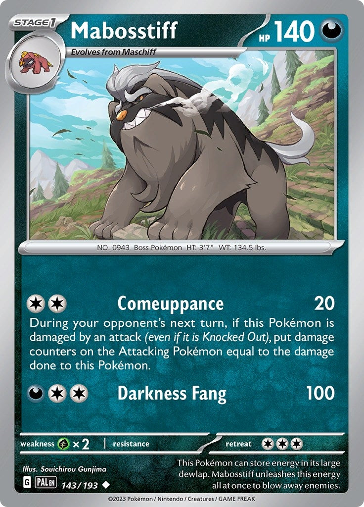 Image for Mabosstiff (SV02: Paldea Evolved) (143/193) - Pokemon