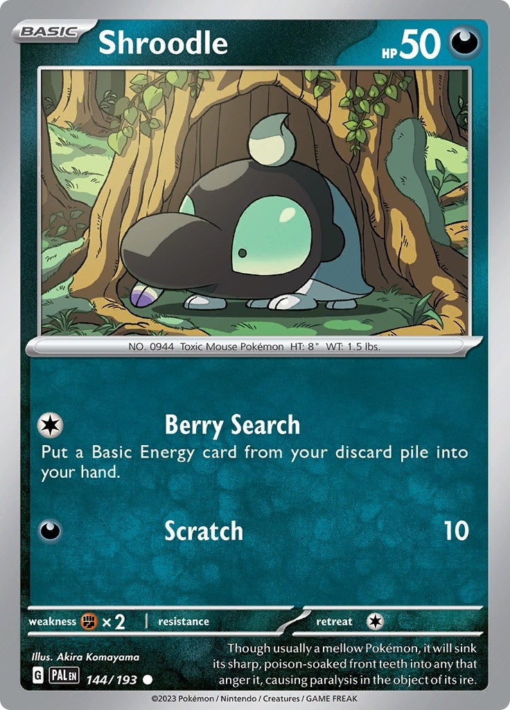 Image for Shroodle (SV02: Paldea Evolved) (144/193) - Pokemon
