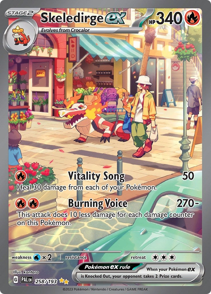 Image for Skeledirge ex (SV02: Paldea Evolved) (258/193) - Pokemon