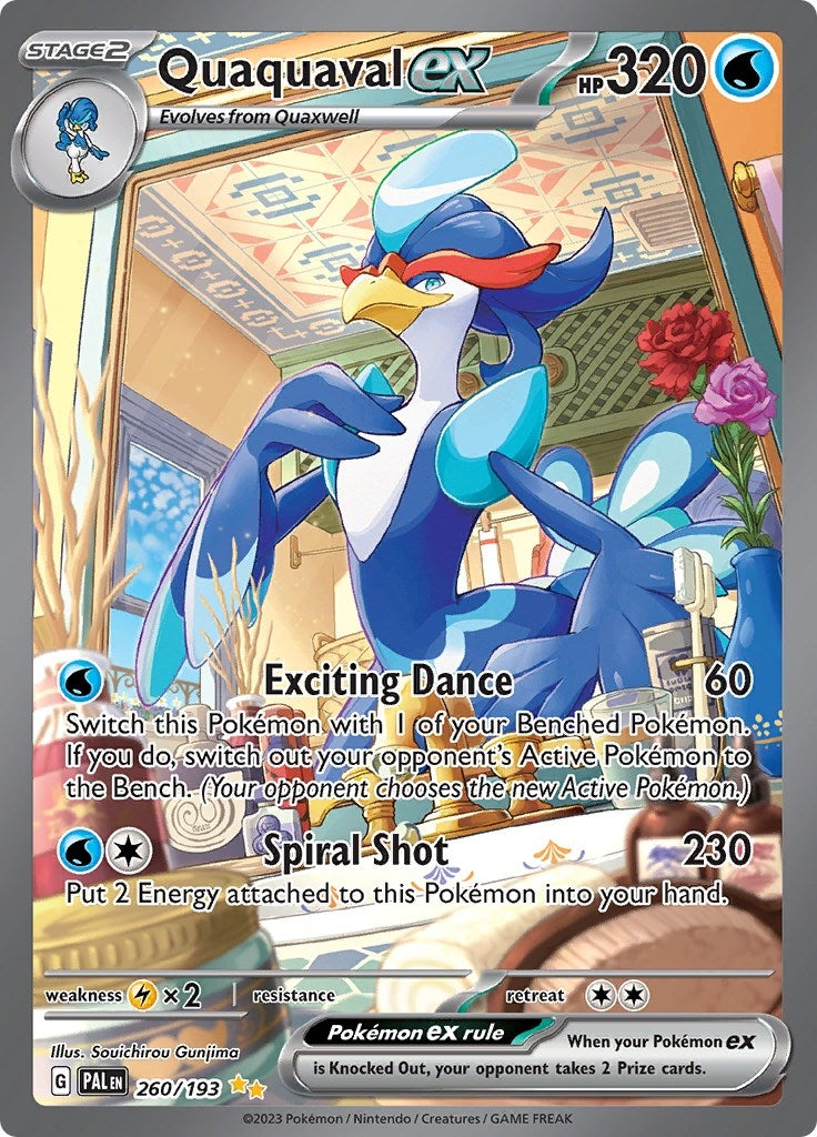 Image for Quaquaval ex (SV02: Paldea Evolved) (260/193) - Pokemon