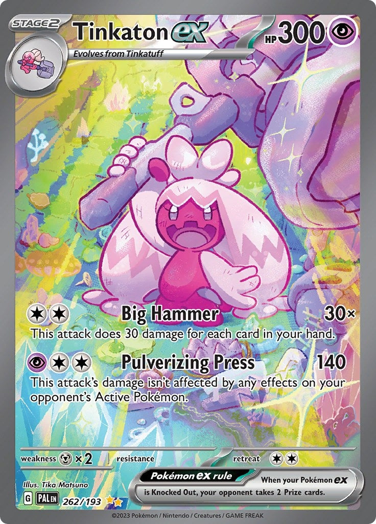 Image for Tinkaton ex (SV02: Paldea Evolved) (262/193) - Pokemon