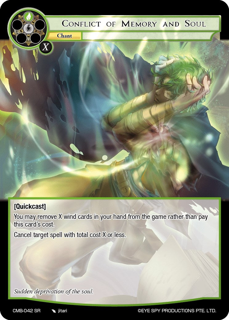 Image for Conflict of Memory and Soul (Crimson Moon's Battleground) (CMB-042 SR) - Force of Will