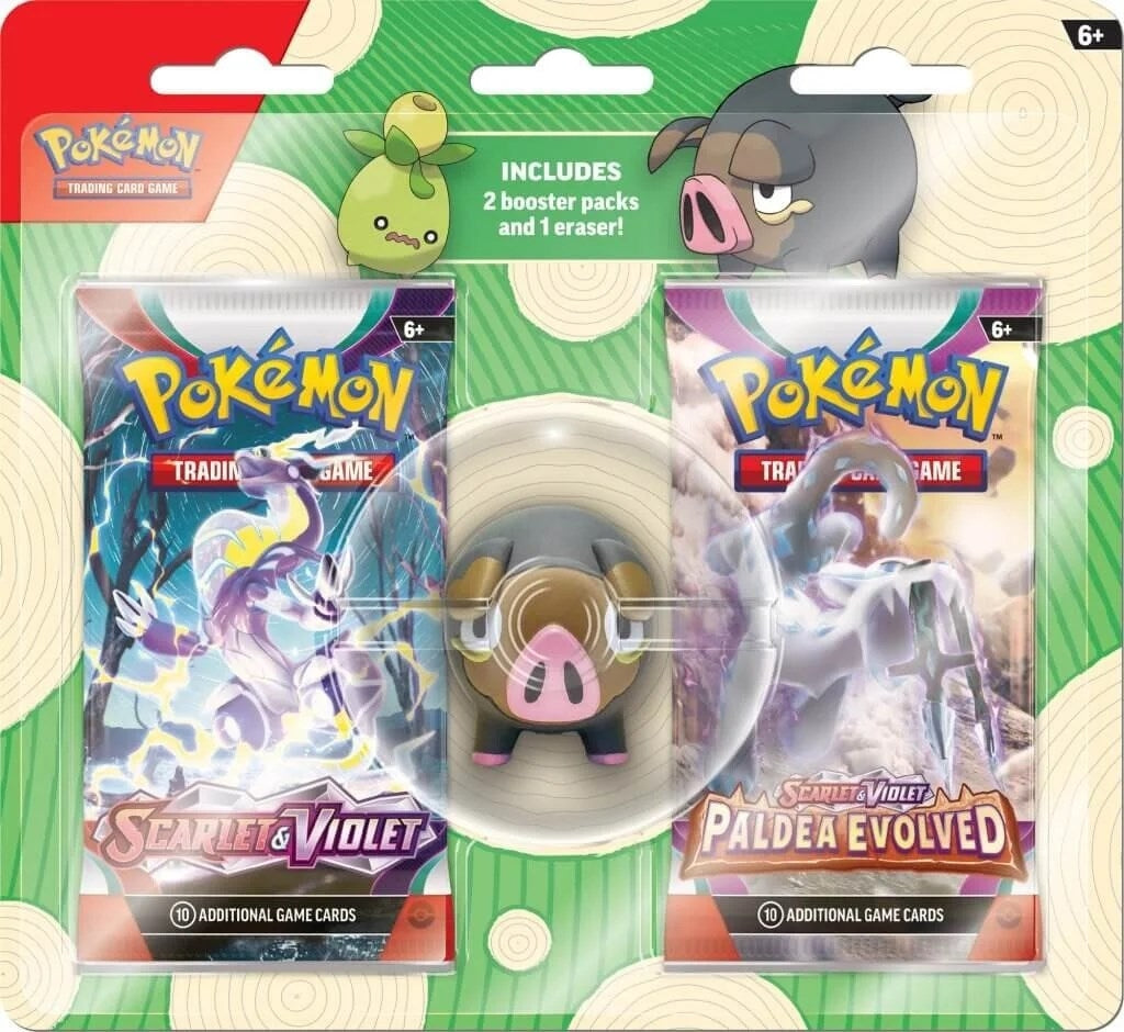 Image for Pokemon TCG: Back to School Eraser Blister [Lechonk] - Pokemon
