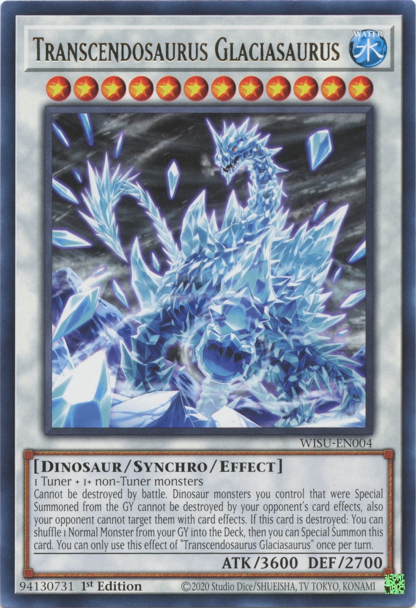 Image for Transcendosaurus Glaciasaurus (Wild Survivors) (WISU-EN004) - YuGiOh