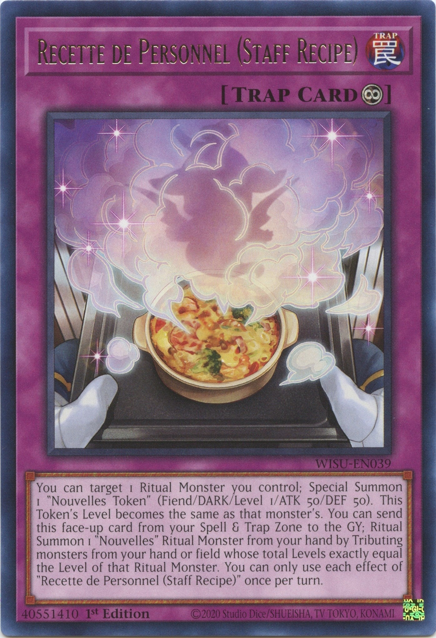 Image for Recette de Personnel (Staff Recipe) (Wild Survivors) (WISU-EN039) - YuGiOh