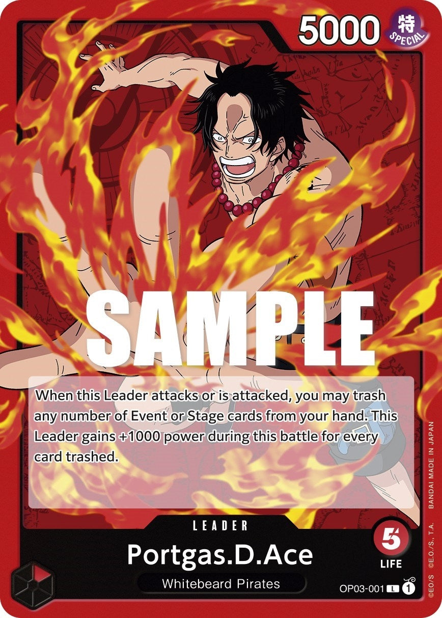 Image for Portgas.D.Ace (Pillars of Strength) (OP03-001) - One Piece Card Game