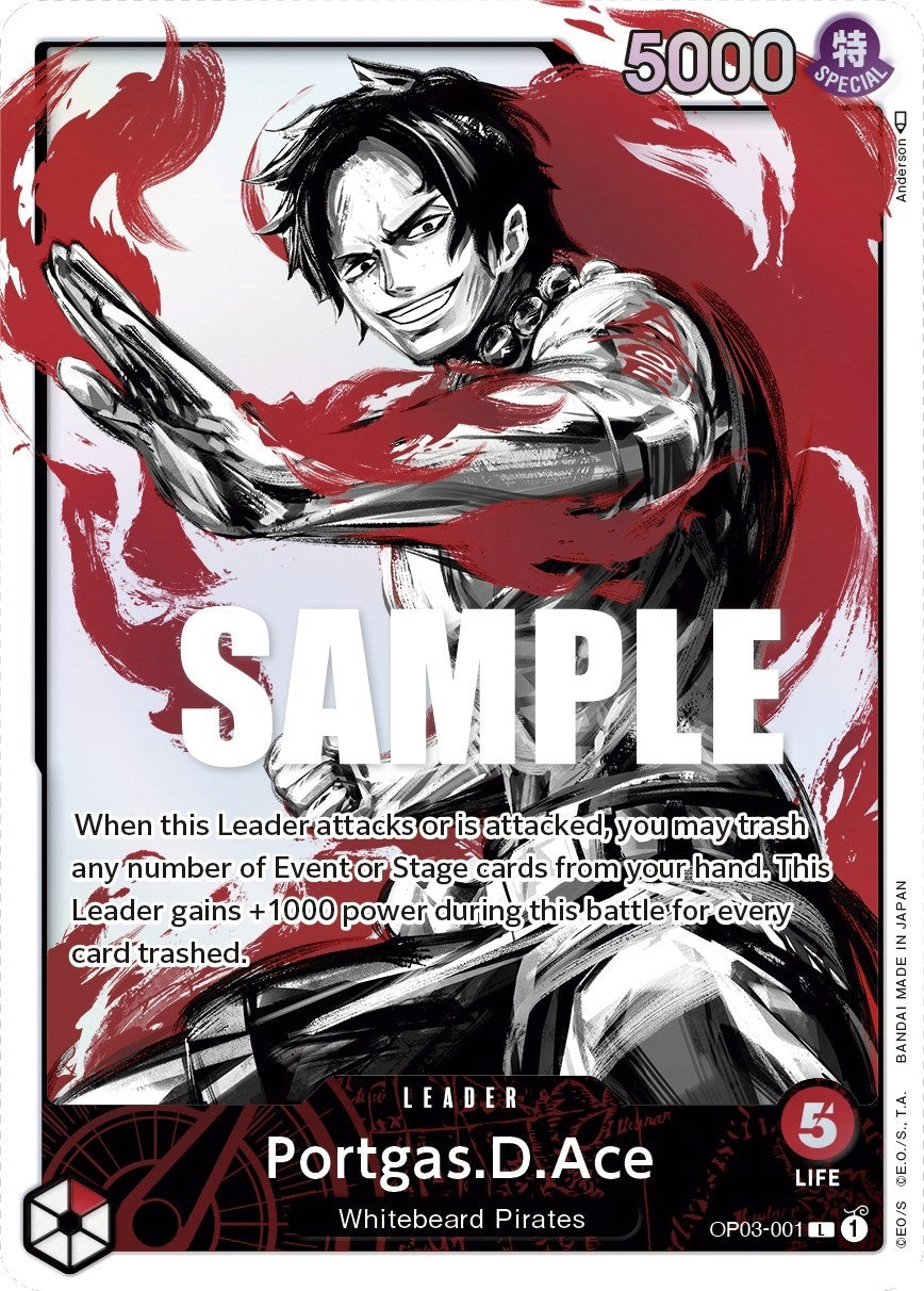 Image for Portgas.D.Ace (Alternate Art) (Pillars of Strength) (OP03-001) - One Piece Card Game