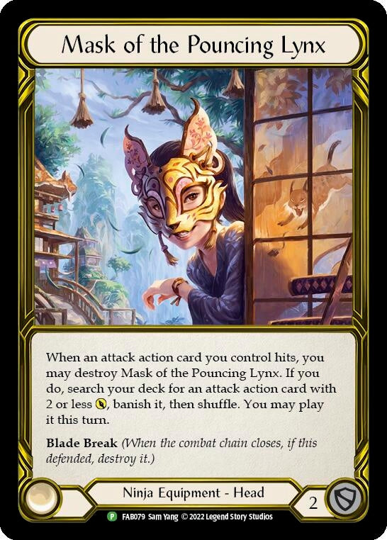 Image for Mask of the Pouncing Lynx - FAB079 (Flesh and Blood: Promo Cards) (FAB079) - Flesh and Blood TCG