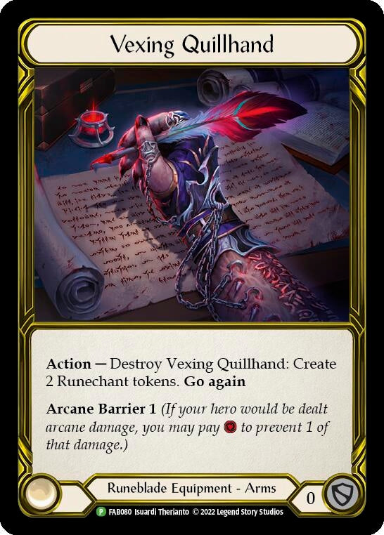Image for Vexing Quillhand - FAB080 (Flesh and Blood: Promo Cards) (FAB080) - Flesh and Blood TCG