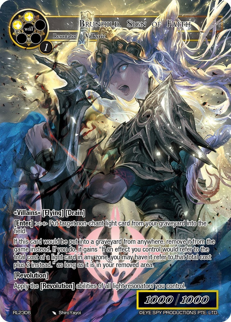 Image for Brunhild, Sign of Faith (Promo Cards) (RL2306) - Force of Will