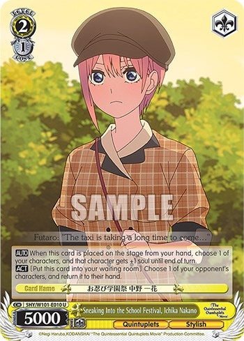 Image for Sneaking Into the School Festival, Ichika Nakano (The Quintessential Quintuplets Movie) (5HY/W101-E010 U) - Weiss Schwarz