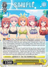 Image for Quintuplets in Swimsuits, Ichika & Nino & Miku & Yotsuba & Itsuki (The Quintessential Quintuplets Movie) (5HY/W101-E017 C) - Weiss Schwarz