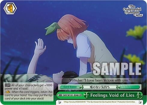 Image for Feelings Void of Lies (The Quintessential Quintuplets Movie) (5HY/W101-E048 CR) - Weiss Schwarz