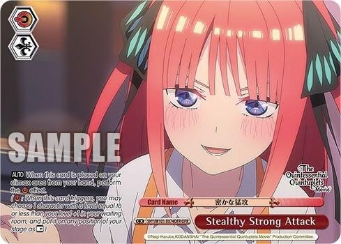 Image for Stealthy Strong Attack (OFR) (The Quintessential Quintuplets Movie) (5HY/W101-E074OFR OFR) - Weiss Schwarz