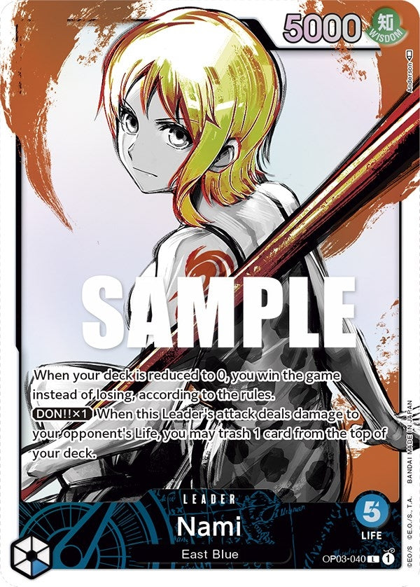 Image for Nami (040) (Alternate Art) (Pillars of Strength) (OP03-040) - One Piece Card Game