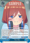 Image for Nice Idea (SR) (The Quintessential Quintuplets Movie) (5HY/W101-E097S SR) - Weiss Schwarz