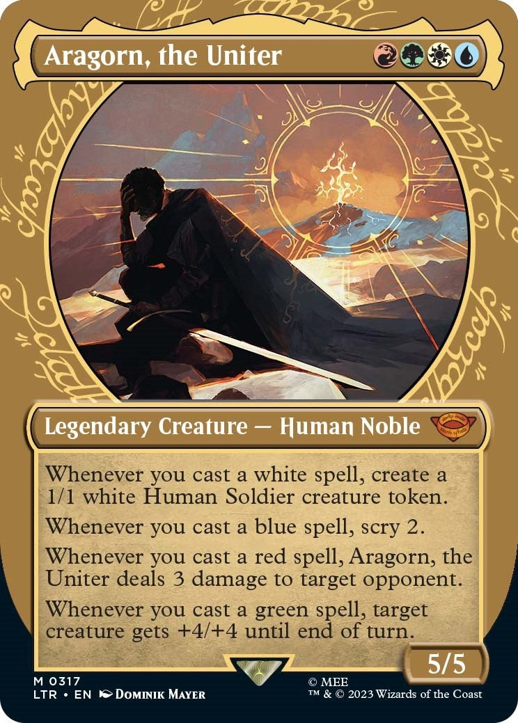 Image for Aragorn, the Uniter (Showcase) (Universes Beyond: The Lord of the Rings: Tales of Middle-earth) (317) - Magic: The Gathering