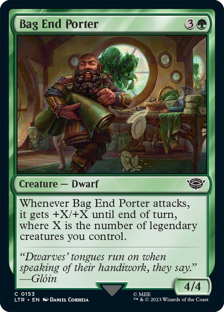 Image for Bag End Porter (Universes Beyond: The Lord of the Rings: Tales of Middle-earth) (153) - Magic: The Gathering