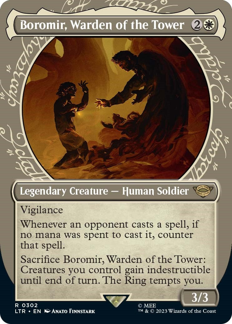 Image for Boromir, Warden of the Tower (Showcase) (Universes Beyond: The Lord of the Rings: Tales of Middle-earth) (302) - Magic: The Gathering