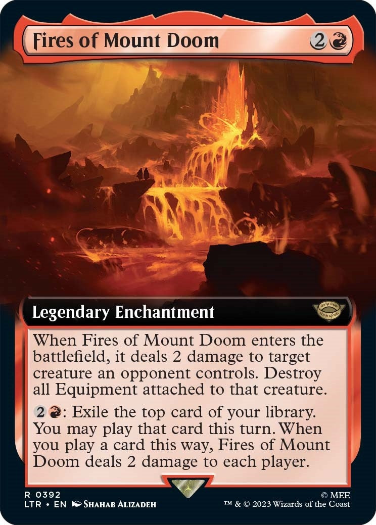 Image for Fires of Mount Doom (Extended Art) (Universes Beyond: The Lord of the Rings: Tales of Middle-earth) (392) - Magic: The Gathering