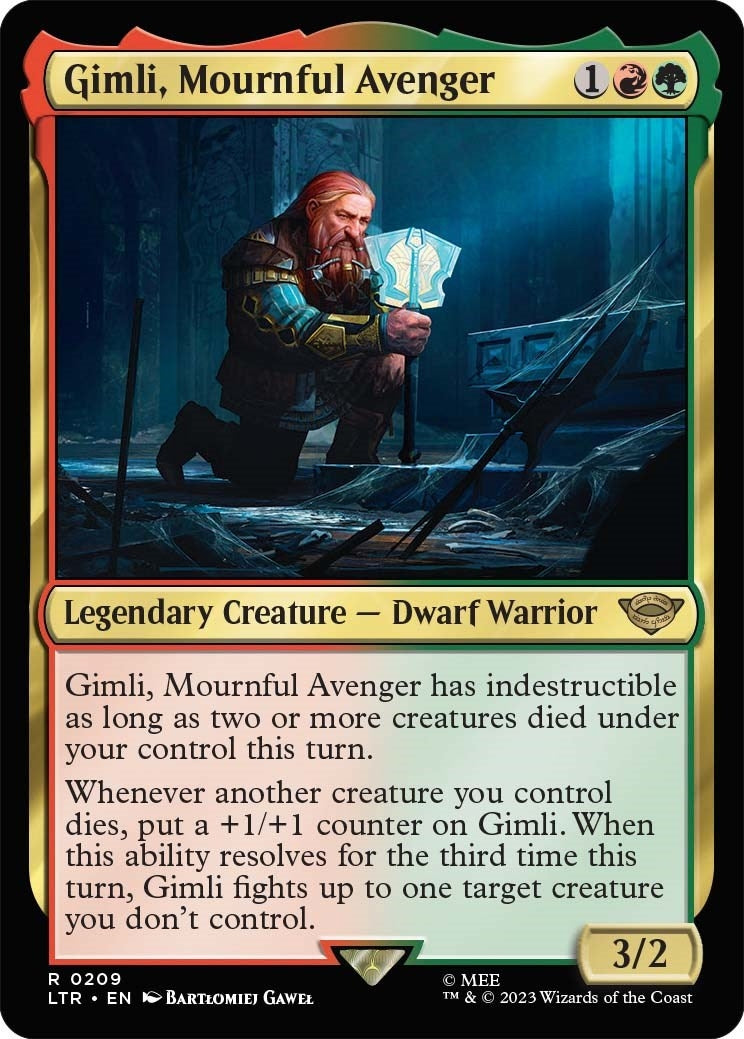 Image for Gimli, Mournful Avenger (Universes Beyond: The Lord of the Rings: Tales of Middle-earth) (209) - Magic: The Gathering