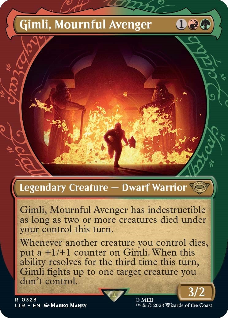 Image for Gimli, Mournful Avenger (Showcase) (Universes Beyond: The Lord of the Rings: Tales of Middle-earth) (323) - Magic: The Gathering