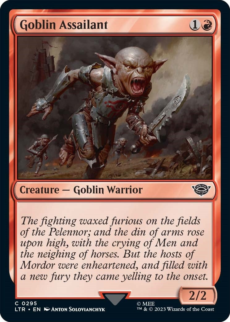 Image for Goblin Assailant (Universes Beyond: The Lord of the Rings: Tales of Middle-earth) (295) - Magic: The Gathering