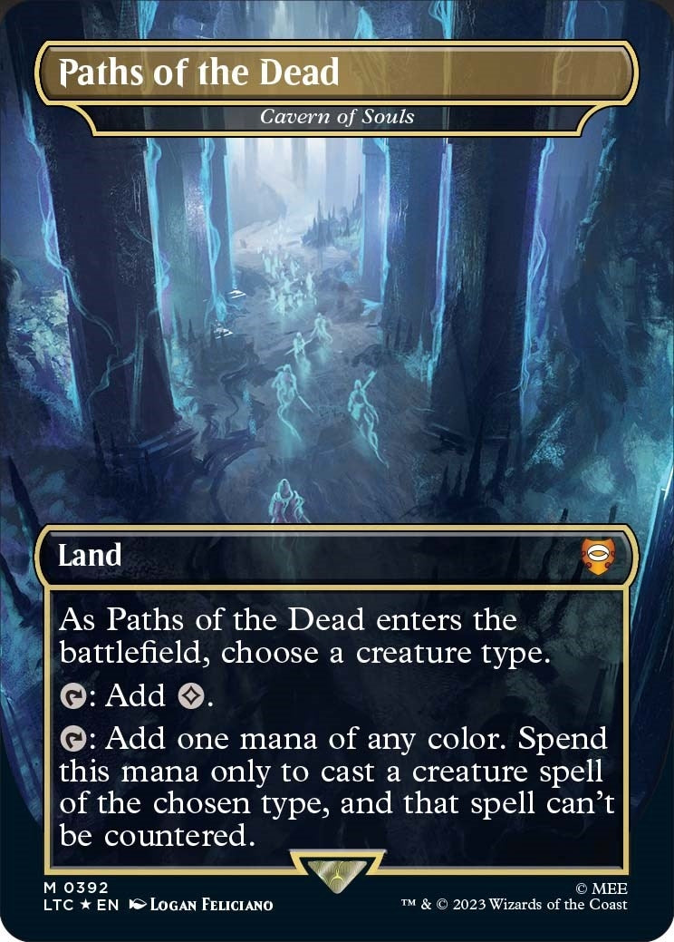 Image for Paths of the Dead - Cavern of Souls (Surge Foil) (Commander: The Lord of the Rings: Tales of Middle-earth) (392) - Magic: The Gathering