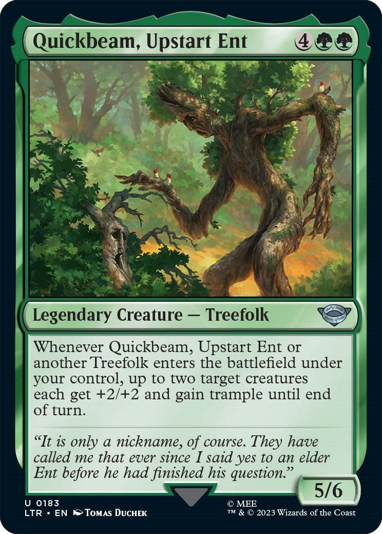 Image for Quickbeam, Upstart Ent (Universes Beyond: The Lord of the Rings: Tales of Middle-earth) (183) - Magic: The Gathering