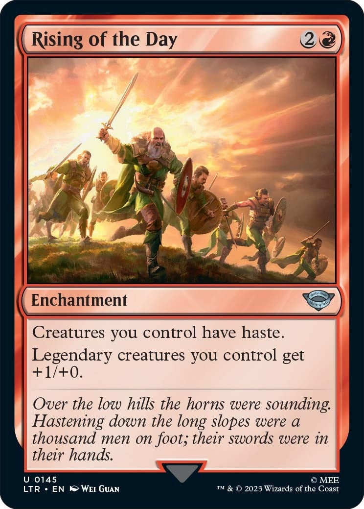 Image for Rising of the Day (Universes Beyond: The Lord of the Rings: Tales of Middle-earth) (145) - Magic: The Gathering