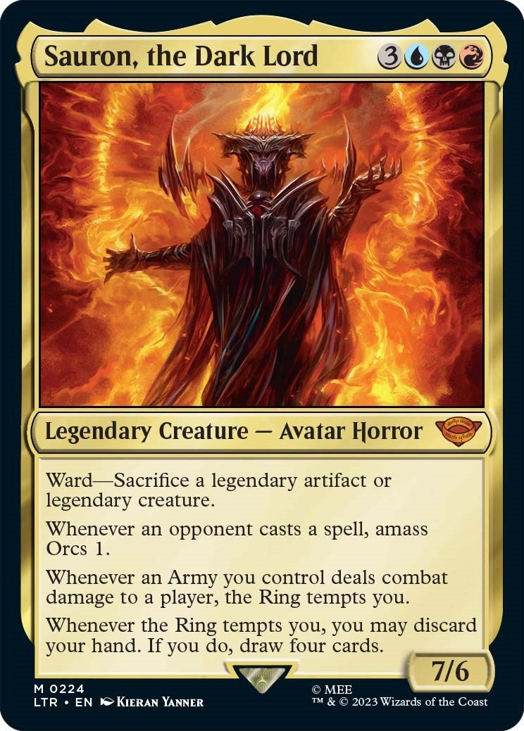 Image for Sauron, the Dark Lord (Universes Beyond: The Lord of the Rings: Tales of Middle-earth) (224) - Magic: The Gathering