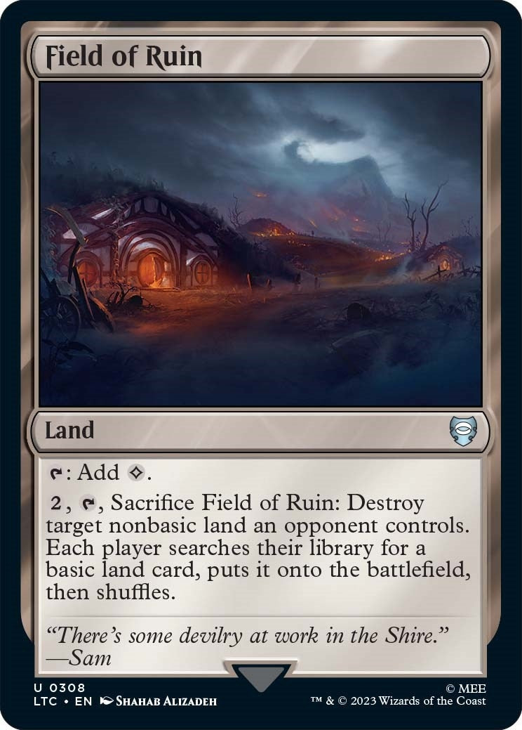 Image for Field of Ruin (Commander: The Lord of the Rings: Tales of Middle-earth) (308) - Magic: The Gathering