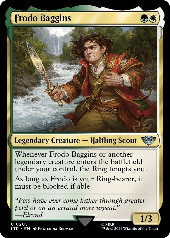 Image for Frodo Baggins (Universes Beyond: The Lord of the Rings: Tales of Middle-earth) (205) - Magic: The Gathering