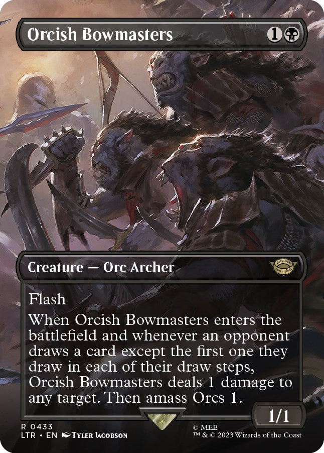 Image for Orcish Bowmasters (Borderless) (Universes Beyond: The Lord of the Rings: Tales of Middle-earth) (433) - Magic: The Gathering