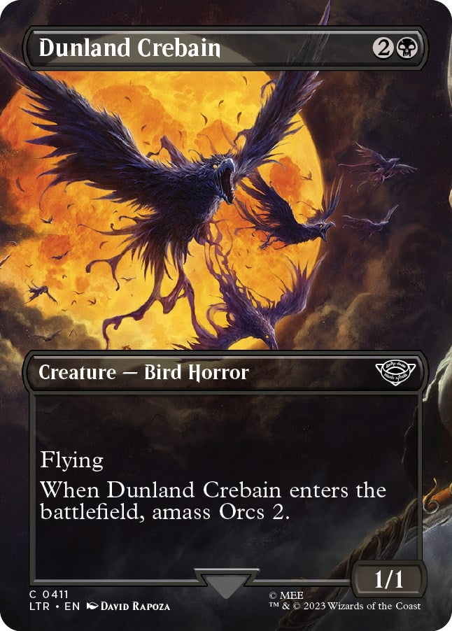 Image for Dunland Crebain (Borderless) (Universes Beyond: The Lord of the Rings: Tales of Middle-earth) (411) - Magic: The Gathering