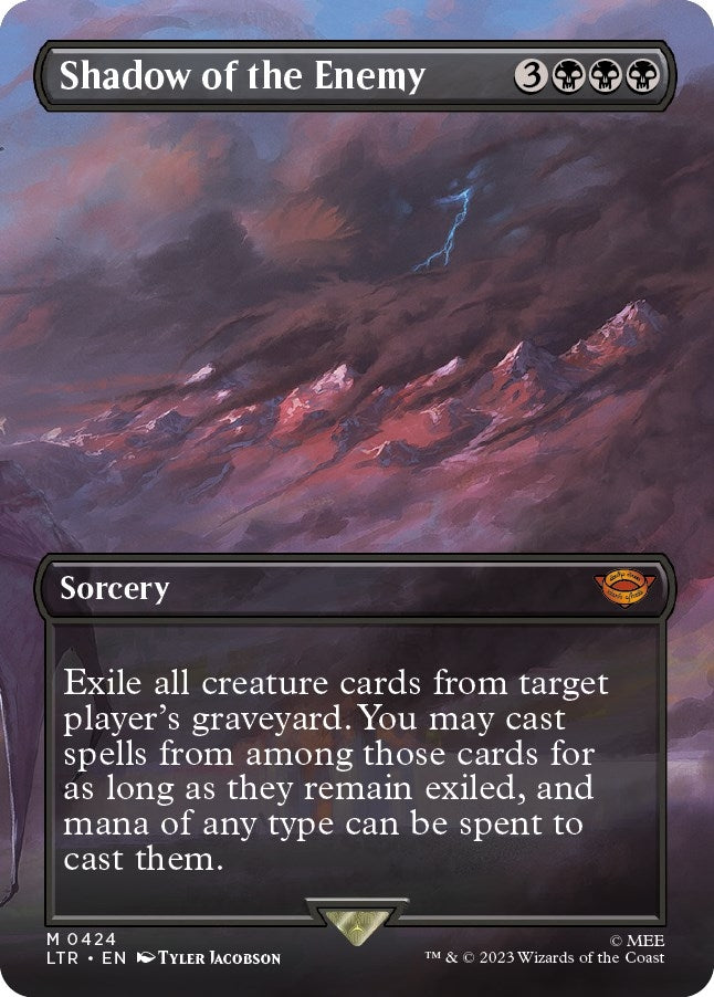 Image for Shadow of the Enemy (Borderless) (Universes Beyond: The Lord of the Rings: Tales of Middle-earth) (424) - Magic: The Gathering