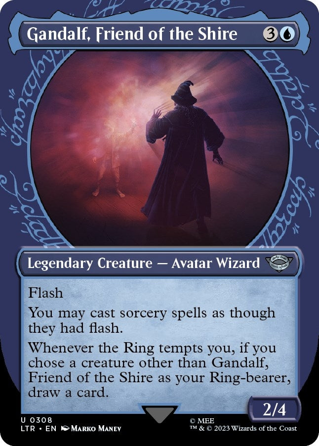 Image for Gandalf, Friend of the Shire (Showcase) (Universes Beyond: The Lord of the Rings: Tales of Middle-earth) (308) - Magic: The Gathering