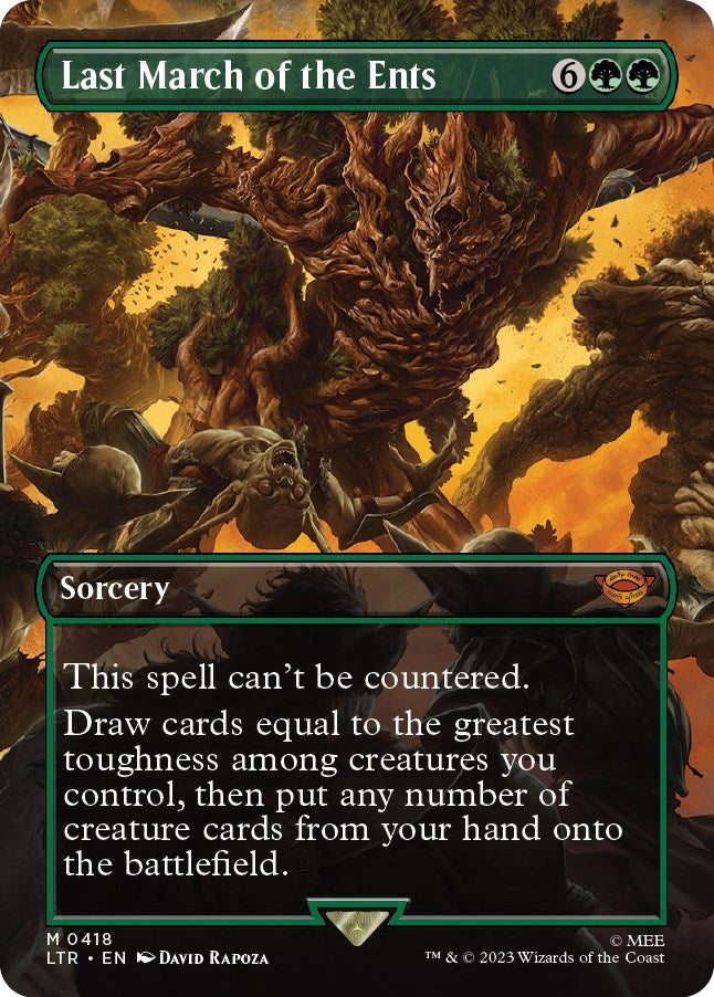 Image for Last March of the Ents (Borderless) (Universes Beyond: The Lord of the Rings: Tales of Middle-earth) (418) - Magic: The Gathering