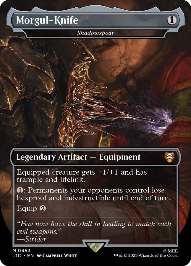 Image for Morgul-Knife - Shadowspear (Commander: The Lord of the Rings: Tales of Middle-earth) (353) - Magic: The Gathering