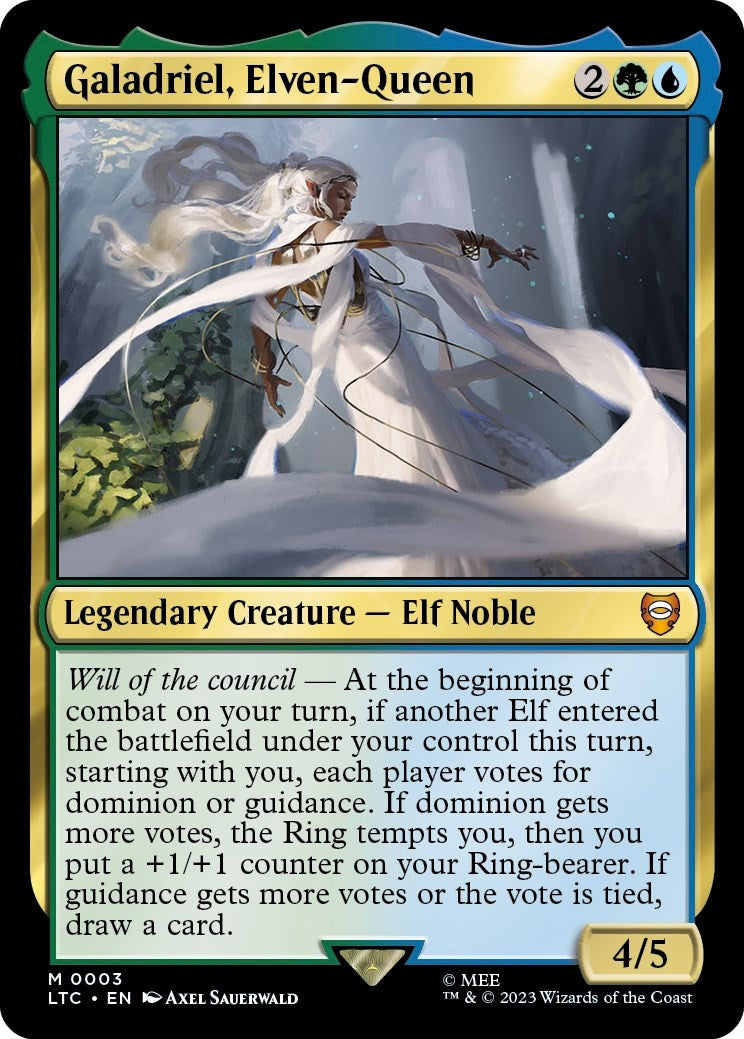 Image for Galadriel, Elven-Queen (Commander: The Lord of the Rings: Tales of Middle-earth) (3) - Magic: The Gathering