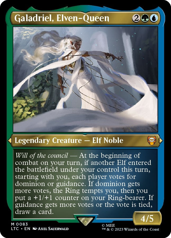 Image for Galadriel, Elven-Queen (Display Commander) - Thick Stock (Commander: The Lord of the Rings: Tales of Middle-earth) (83) - Magic: The Gathering